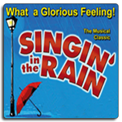singin' in the rain at stage door theatre, florida