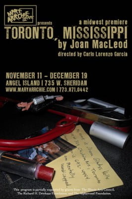 toronto, mississippi, joan macleod at mary-arrchie theatre