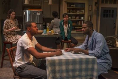  Kristen Magee, Tyrone Phillips, Celeste M Cooper, Paige Collins and Michael Pogue in STICK FLY. Photo by Michael Brosilow-1