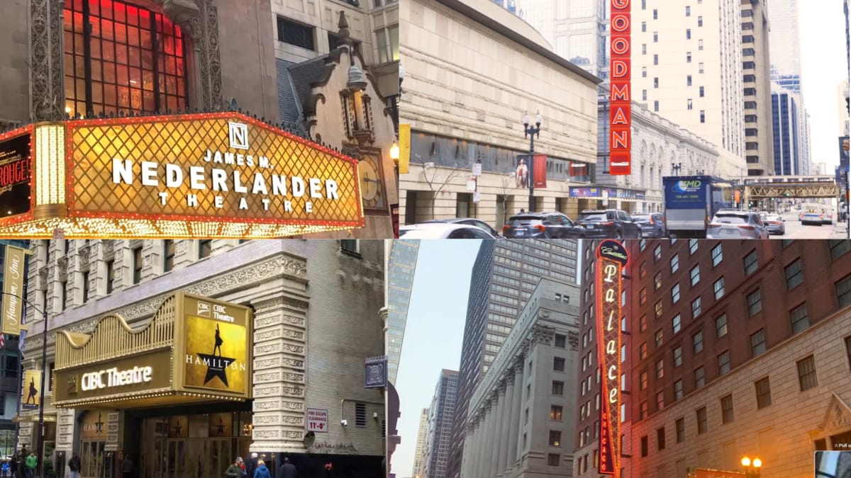 Nederlander, Goodman, CIBC and Cadillac Palace theaters in Chicago